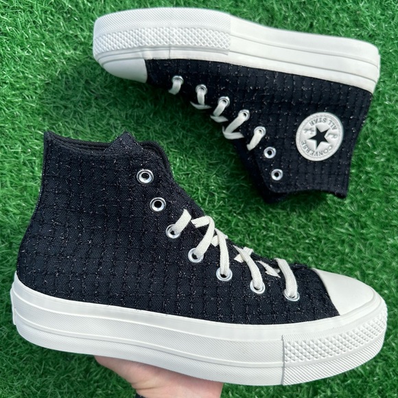 Converse Shoes - Converse Chuck Taylor All Star Lift Platform Hi Tweed Shimmer